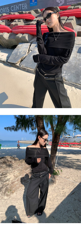zipper wide pants 01