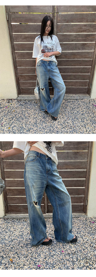 tie-dye wide pants