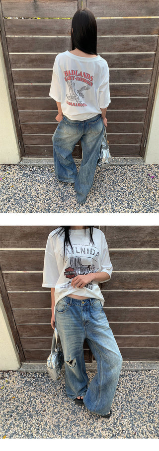 tie-dye wide pants