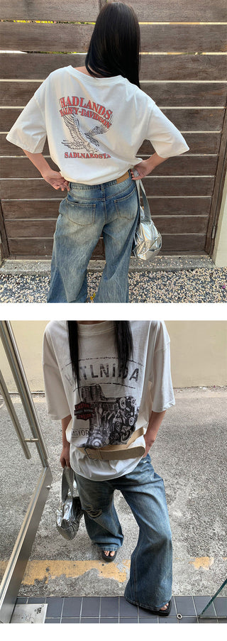 tie-dye wide pants