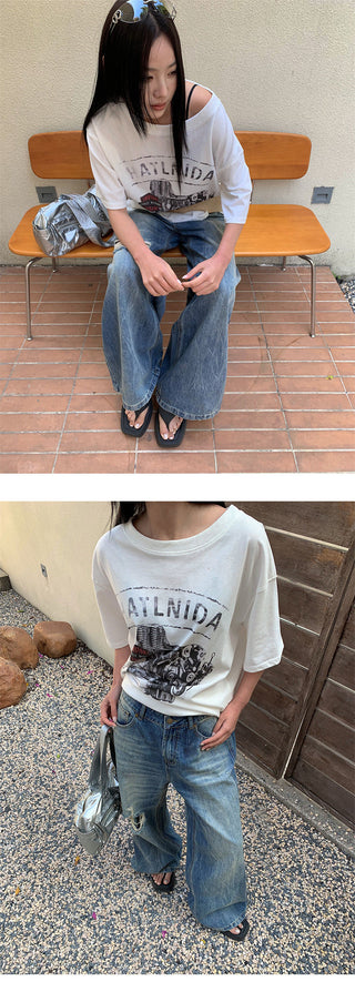tie-dye wide pants