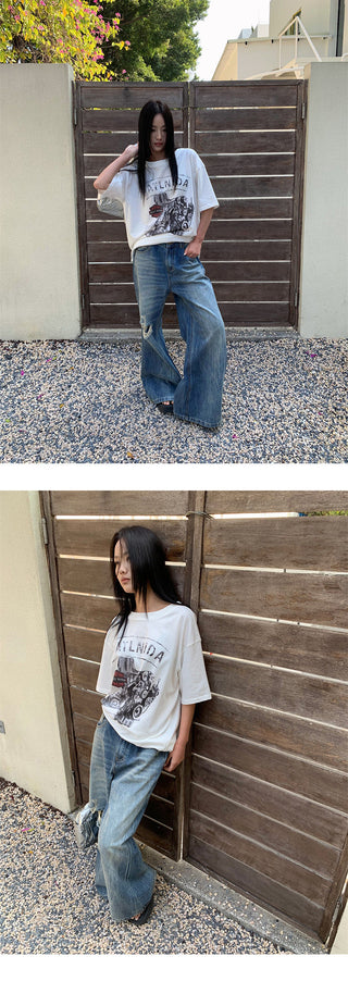 tie-dye wide pants
