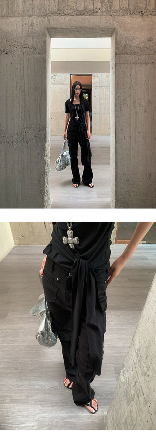 pocket bootcut jeans