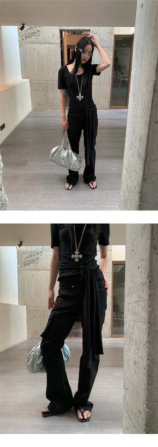 pocket bootcut jeans
