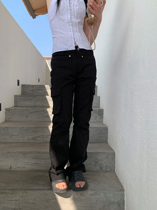 pocket bootcut jeans