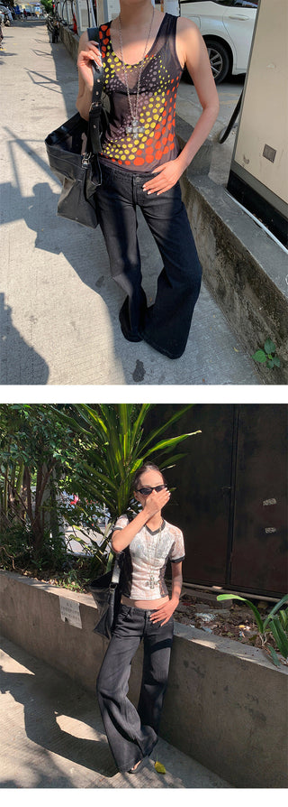 low bootcut jeans