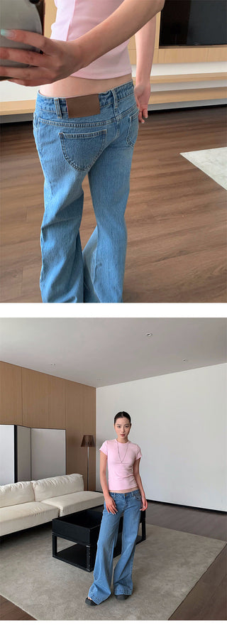 low bootcut jeans