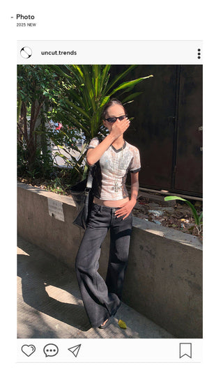 low bootcut jeans