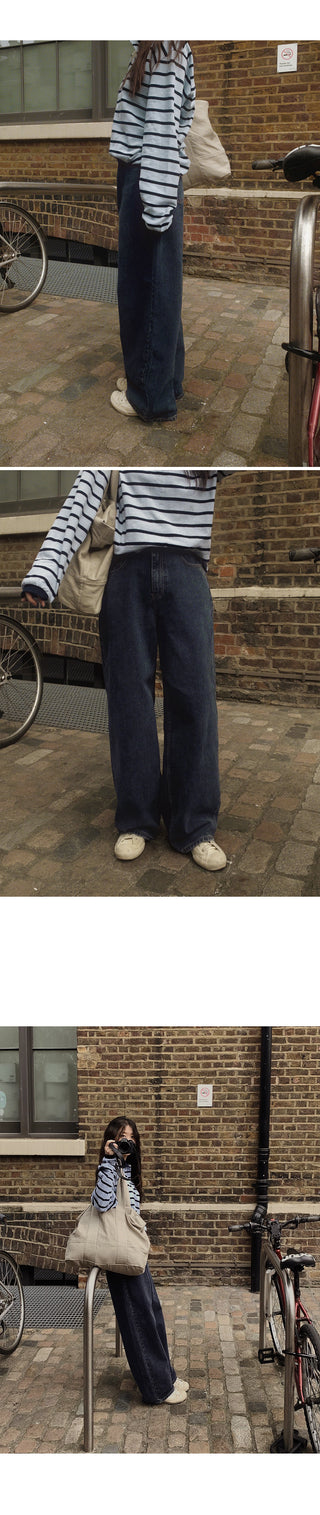 Daily Wide Denim Pants