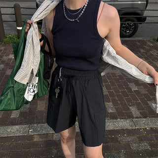 Simple ribbed tank top