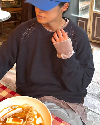 Loose-fit raglan knit