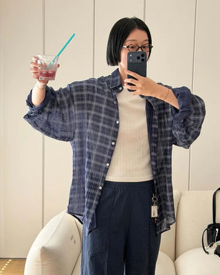 Multicolor overcheck shirt