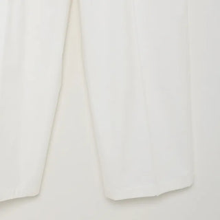 Two-pleat cotton slacks