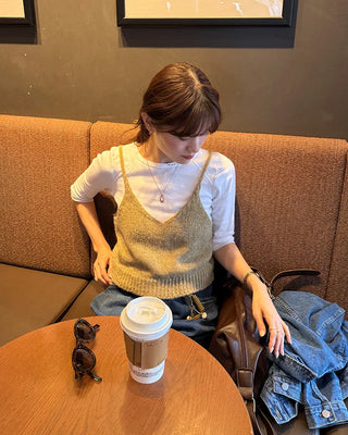 Camisole knit vest