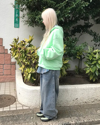 Vintage Washed Denim Pants