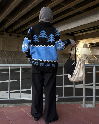 Cowichan wool knit cardigan