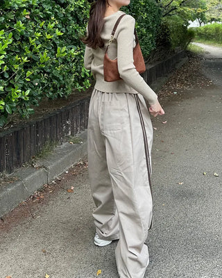 Elastic waist sweatpants