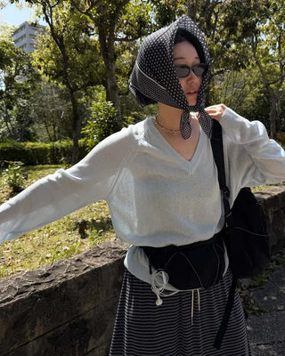 Mini polka dot scarf