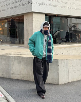 High-neck down jacket