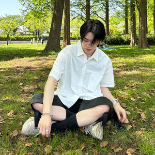 (Unisex) Oversized Short-Sleeve Shirt