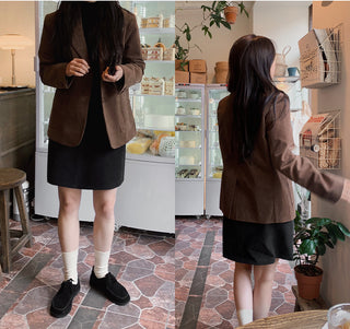 Button-point peach skirt - 3 sizes