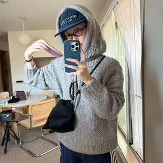 Alpaca wool parka knit