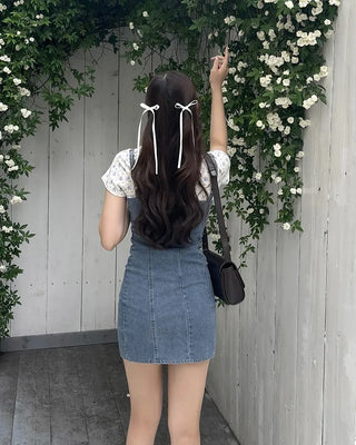 (2pcs) Satin Ribbon Hairpin Set