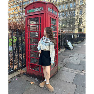 Nordic U-neck knit