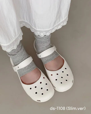 Mary Jane ballet clogs, flat sandals, slippers, mules, aqua shoes