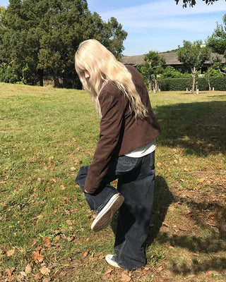 Corduroy short tailored jacket
