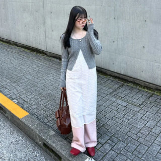 Polka Dot Sheer Layered Dress