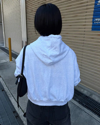 Double-zip hoodie