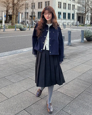 Round neck cardigan