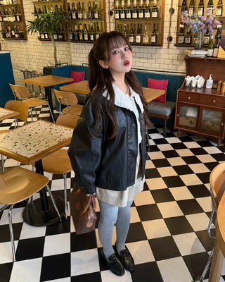 Gathered mini skirt