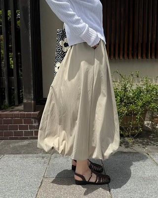 Balloon bunning long skirt
