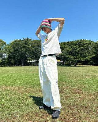 Rainbow Knit Bucket Hat