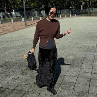Half-zip knit