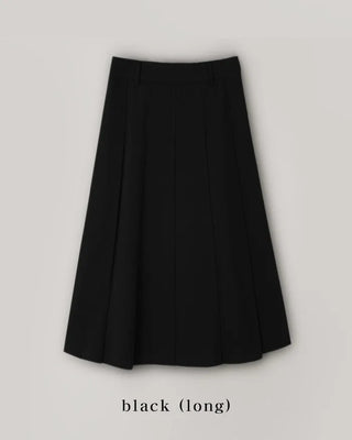 Pleated midi skirt