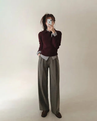 Basic knit color knit
