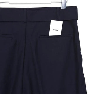 Belted wide-leg pants