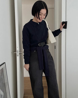 Modern wool color knit