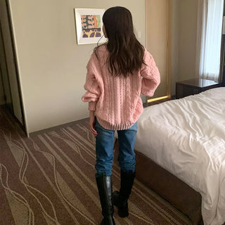 Cable Balloon Fit Knit