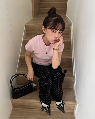 Slim short-sleeve knit