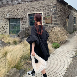 Balloon Fit Mini Dress