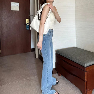 Flared Fit Denim Pants
