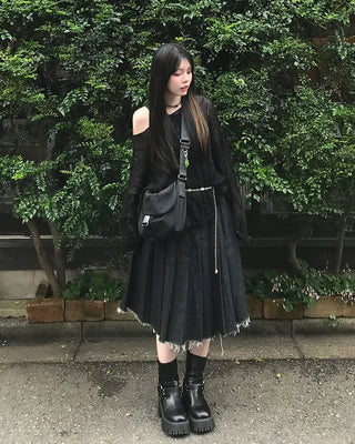 Wave sheer knit