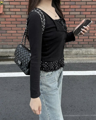 Quilted chain bag