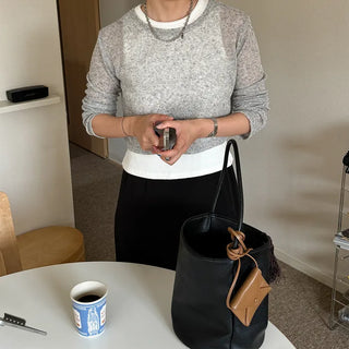 Round neck summer knit