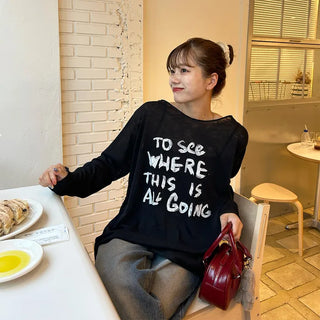 See-through logo T-shirt