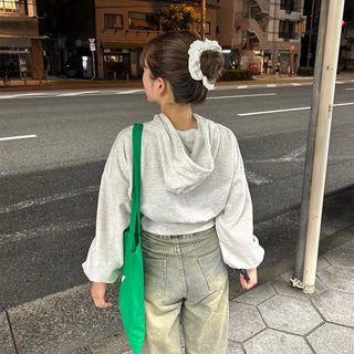 Cropped hoodie